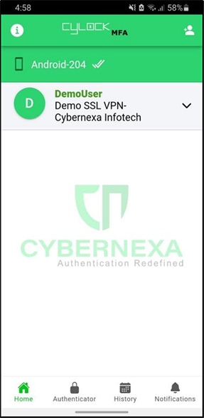 Home Screen- CyLock